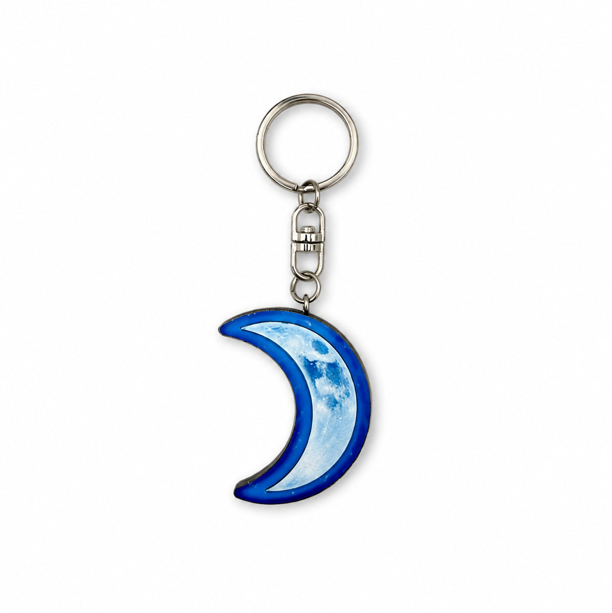 Wooden Moon Keyring