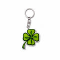 Wooden Lucky Clover Keyring