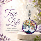Wooden Tree of Life Keyring