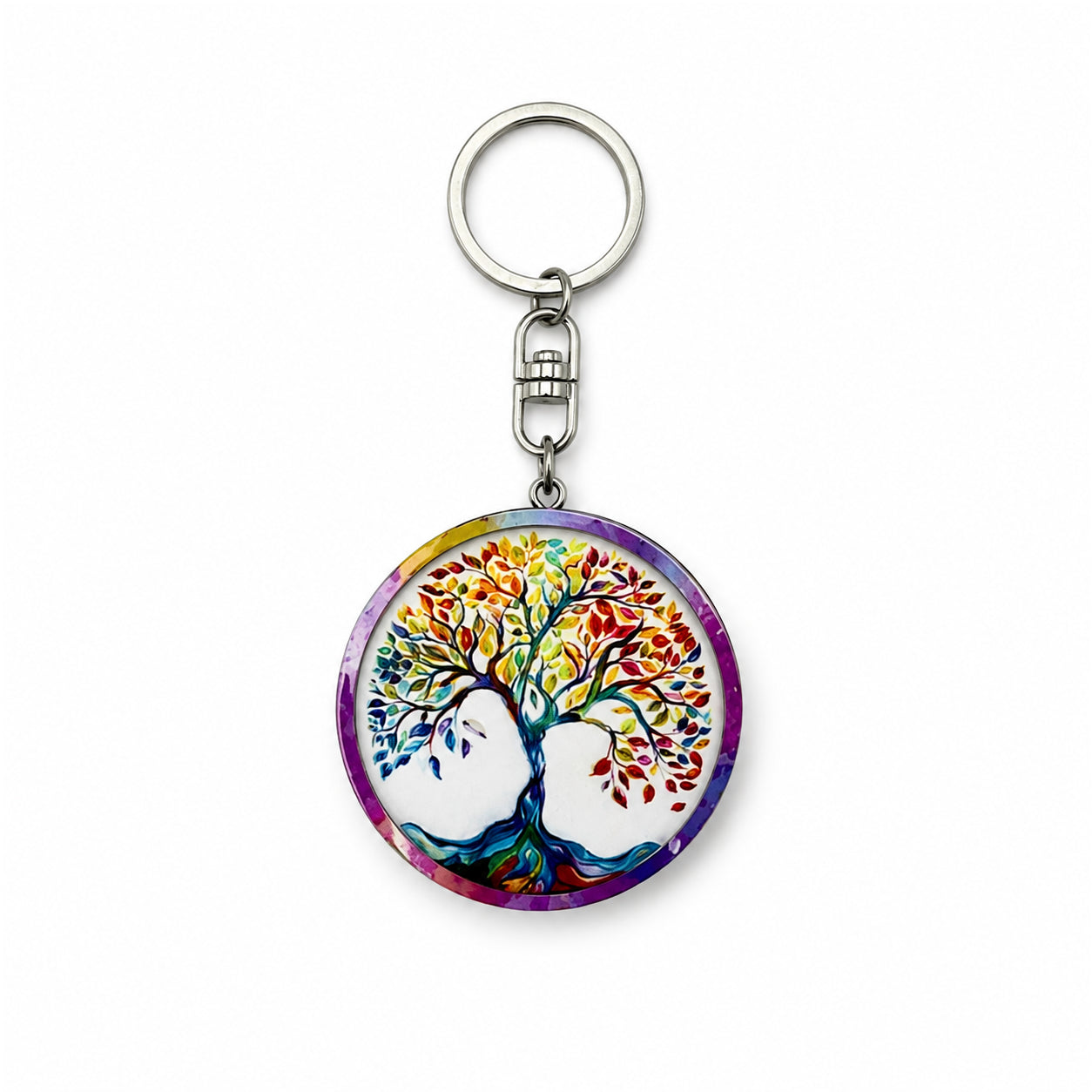 Wooden Tree of Life Keyring