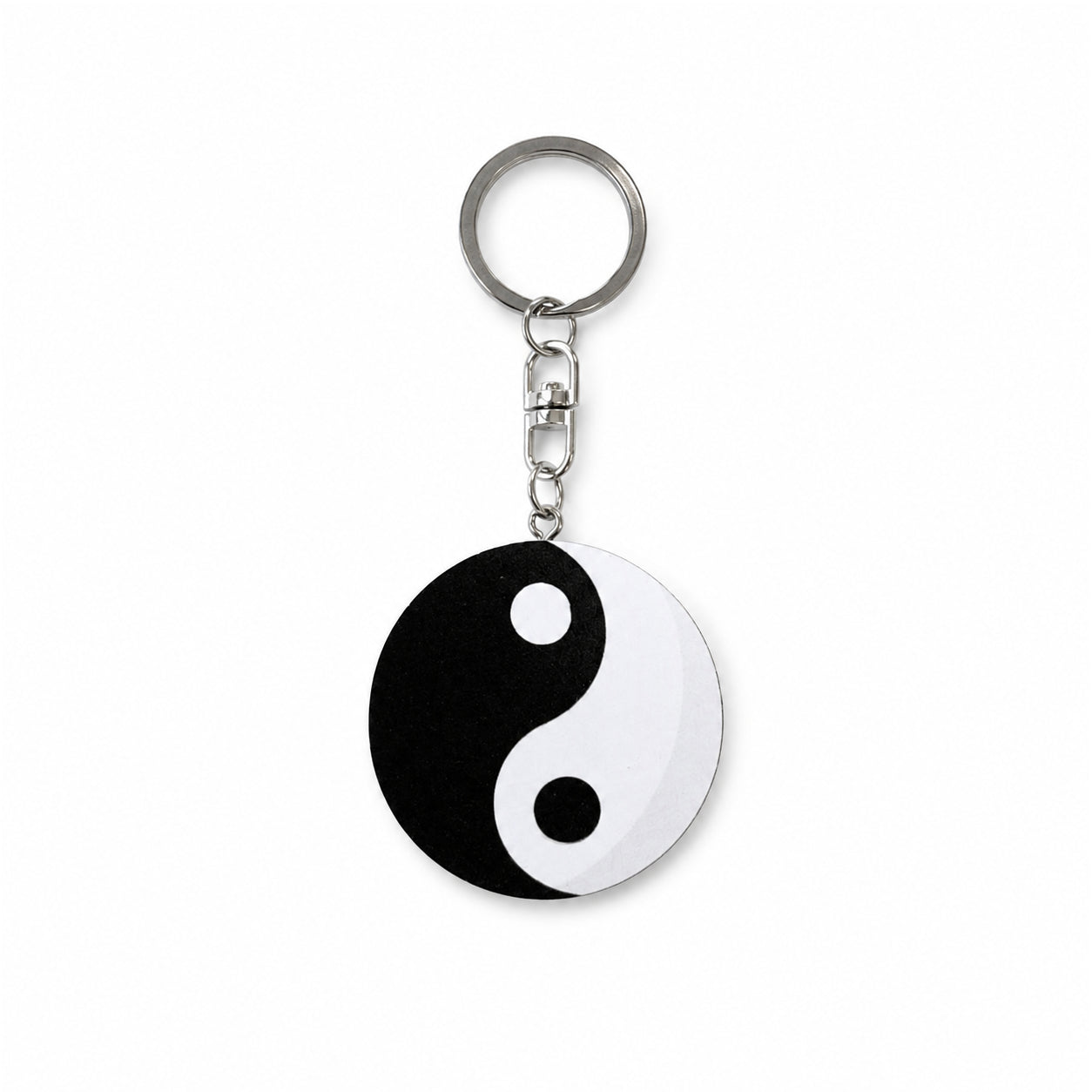 Wooden Yin Yang Keyring