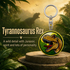 Wooden T-Rex Keyring