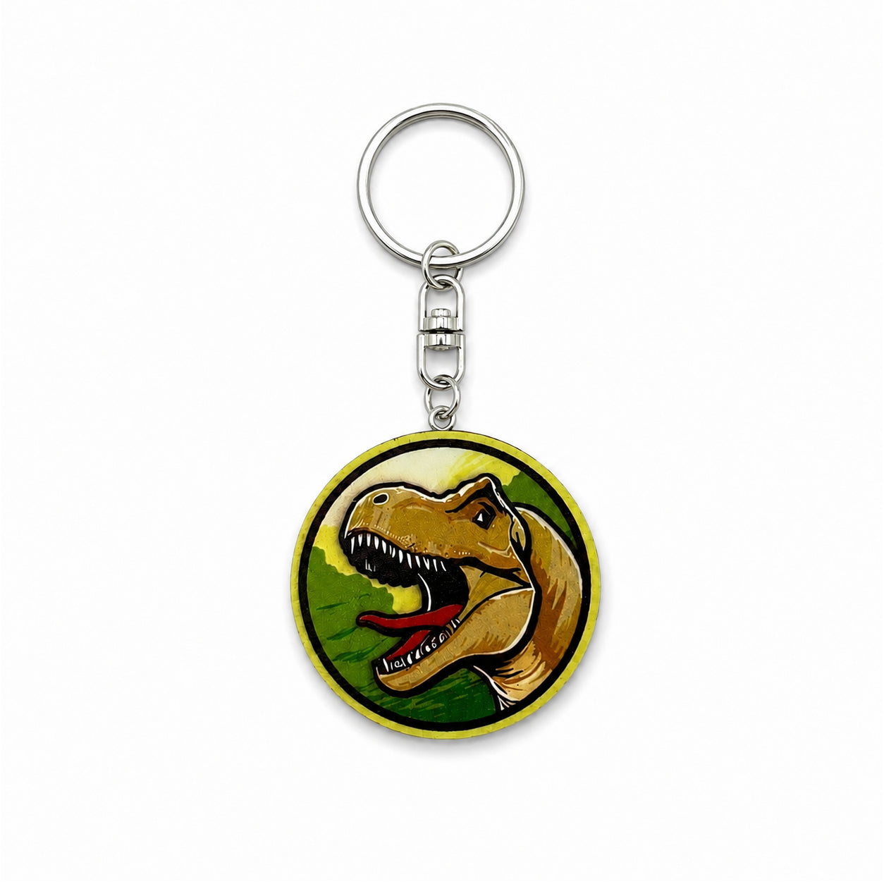 Wooden T-Rex Keyring