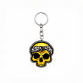 Wooden Skull Keyring