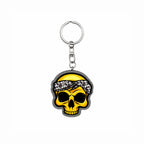 Wooden Skull Keyring