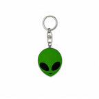 Wooden Alien Keyring