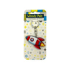 Wooden Rocket Keyring