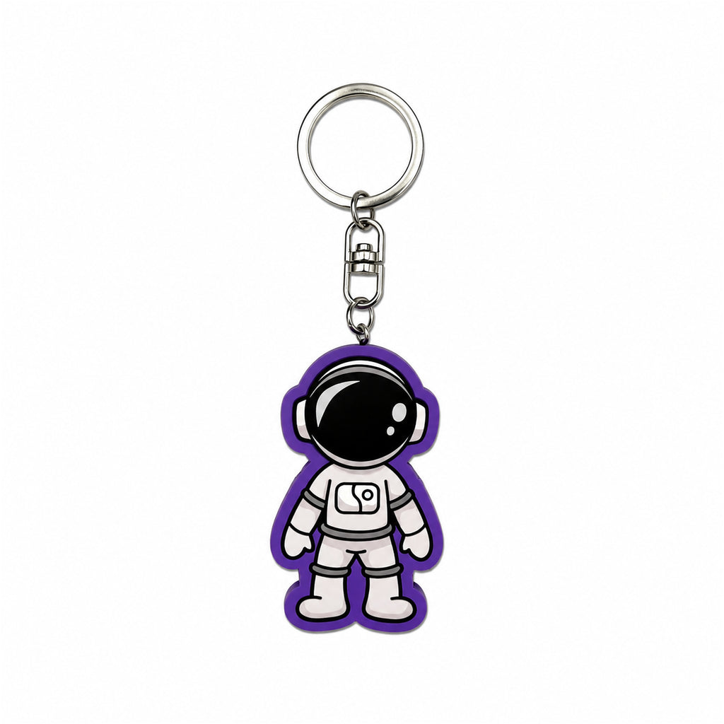 Wooden Astronaut Keyring