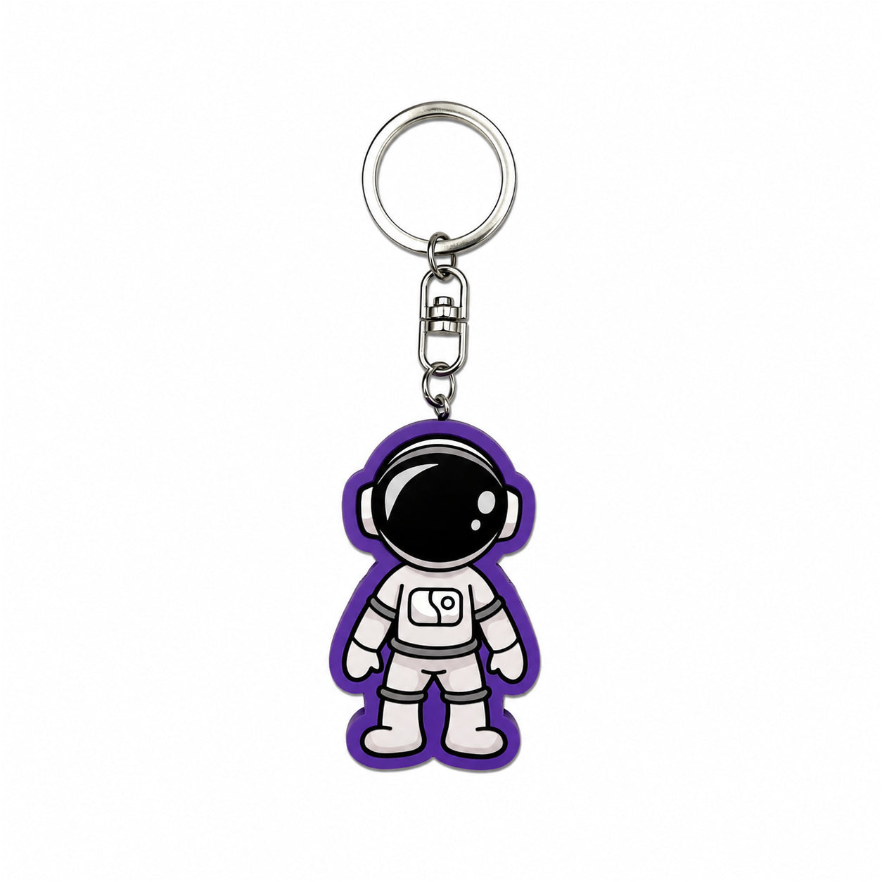 Wooden Astronaut Keyring
