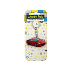 Wooden Sports Car Keyring