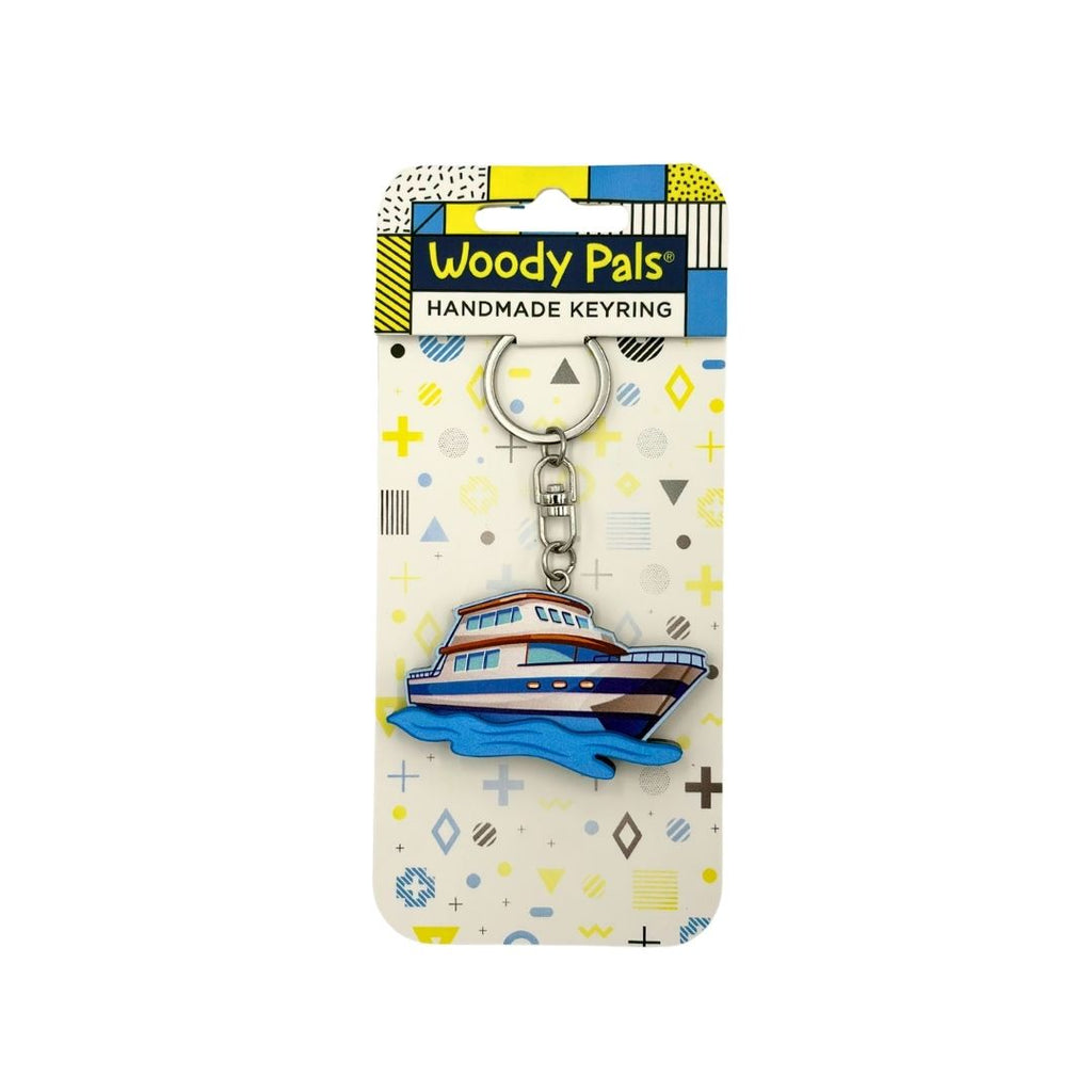 Wooden Ship Keyring