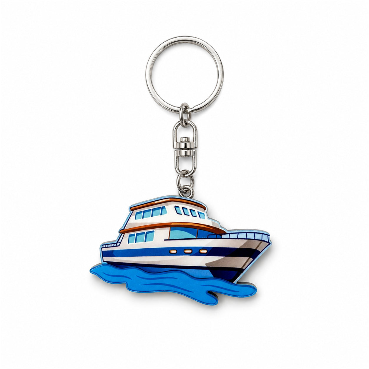 Wooden Ship Keyring