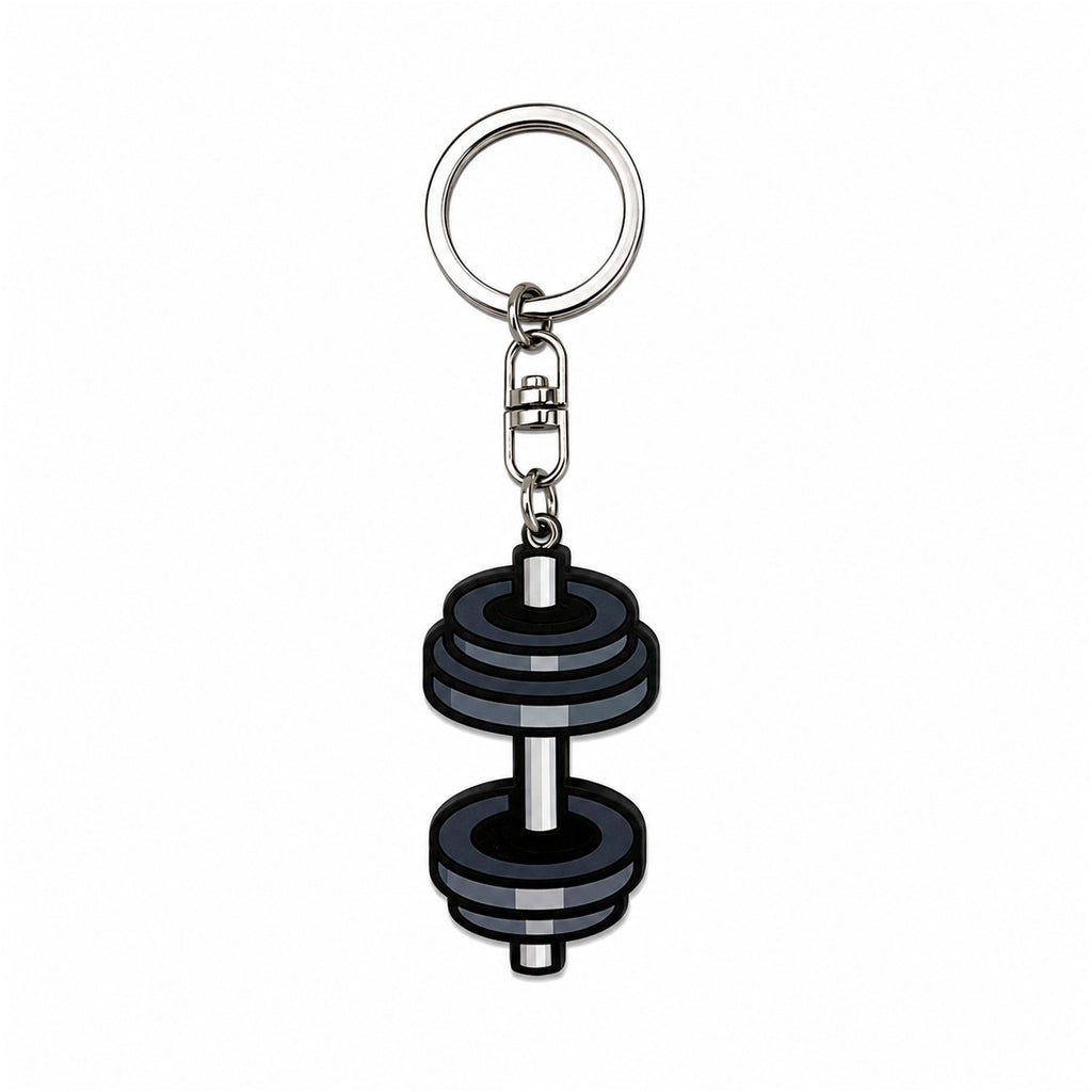 Wooden Dumbbells Keyring