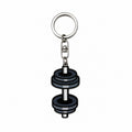 Wooden Dumbbells Keyring