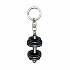 Wooden Dumbbells Keyring