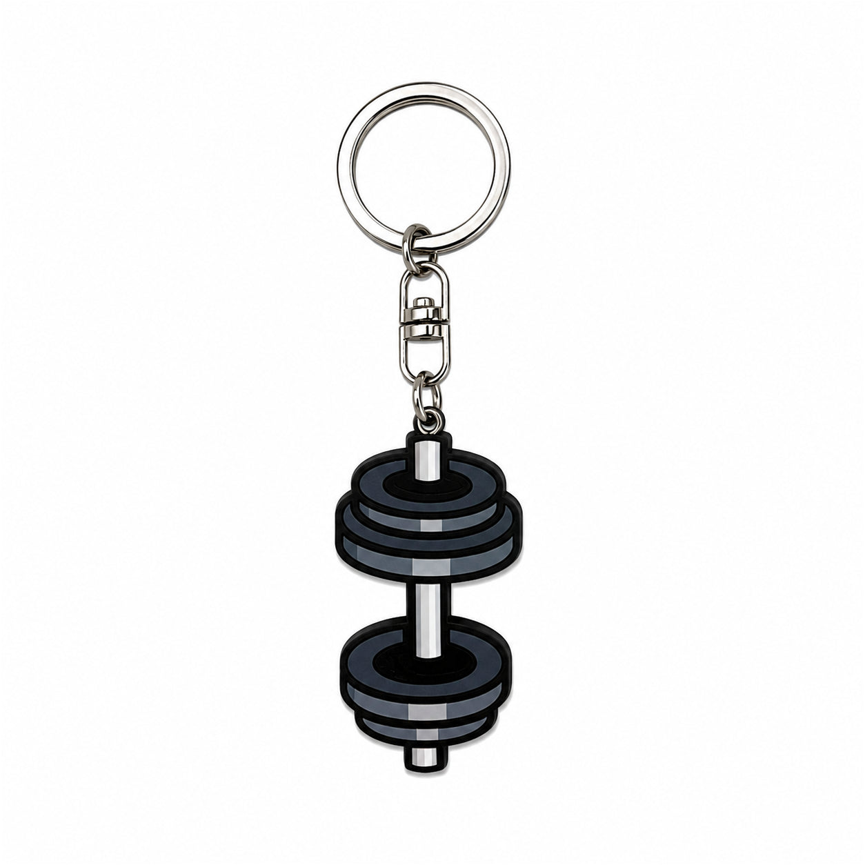 Wooden Dumbbells Keyring