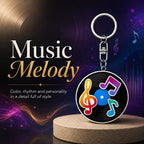 Wooden Music Keyring