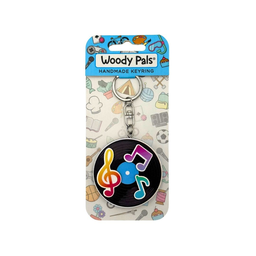 Wooden Music Keyring