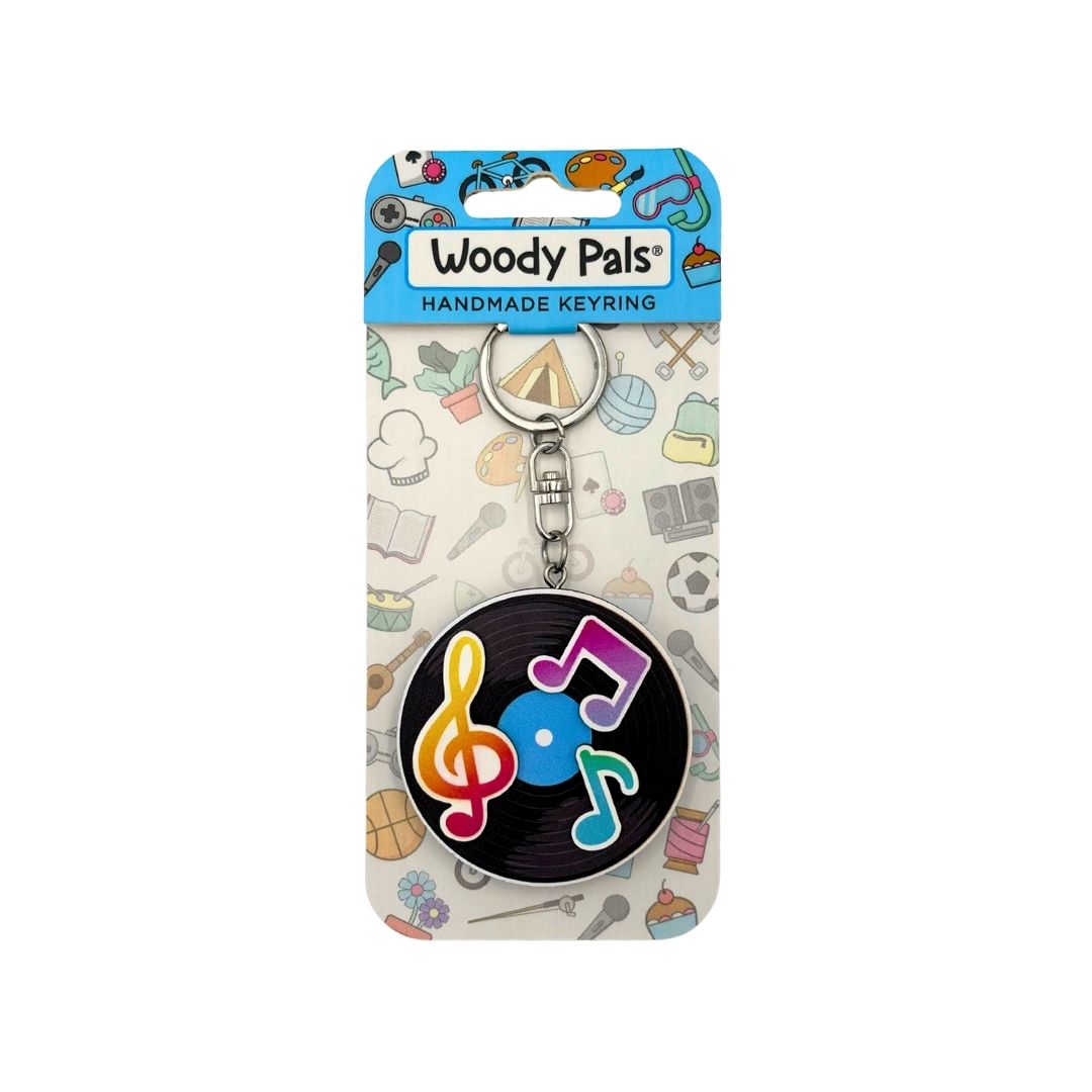 Wooden Music Keyring