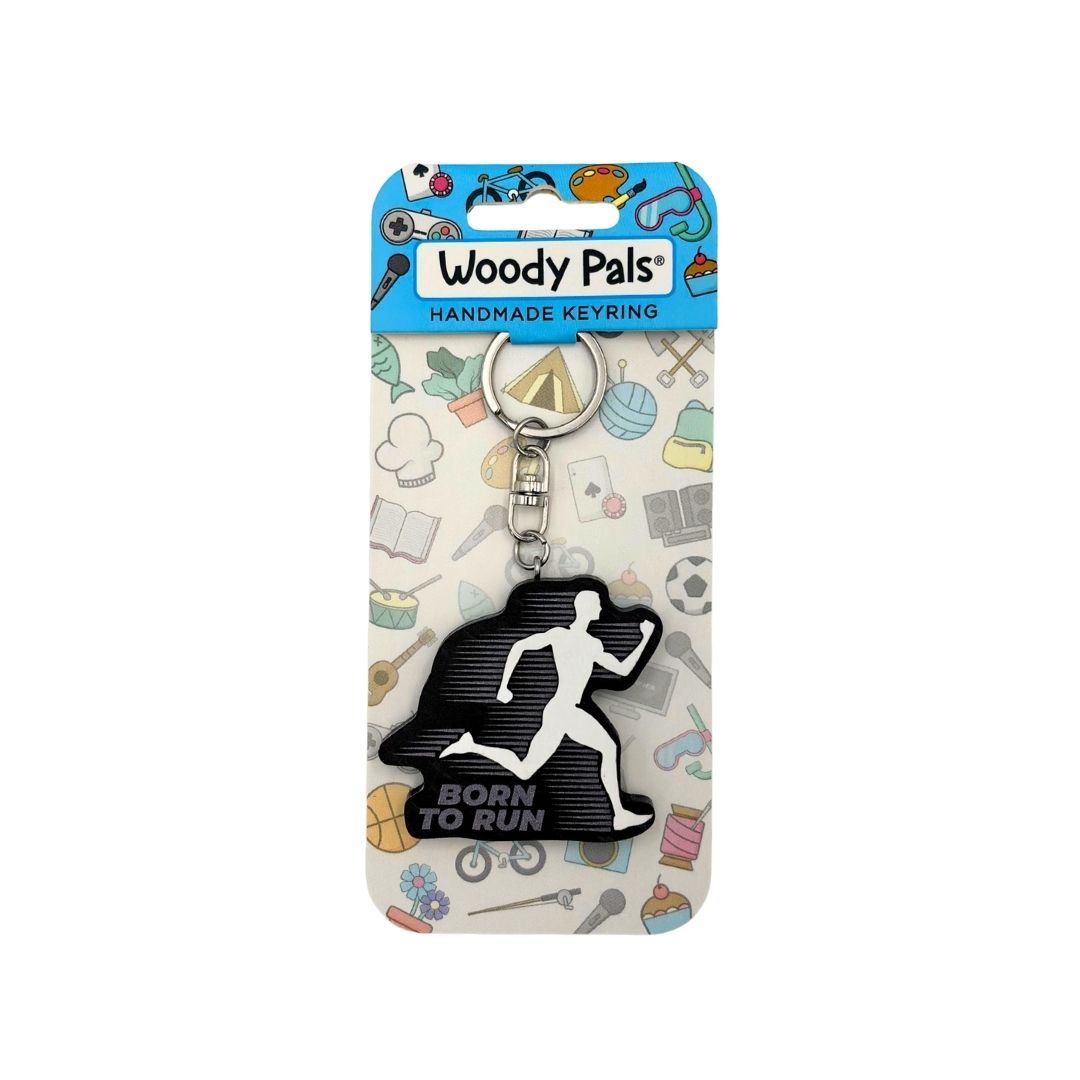 Wooden Running Keyring