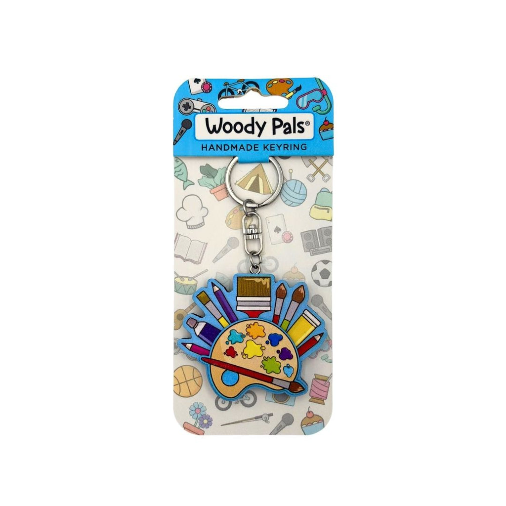 Wooden Artist Keyring