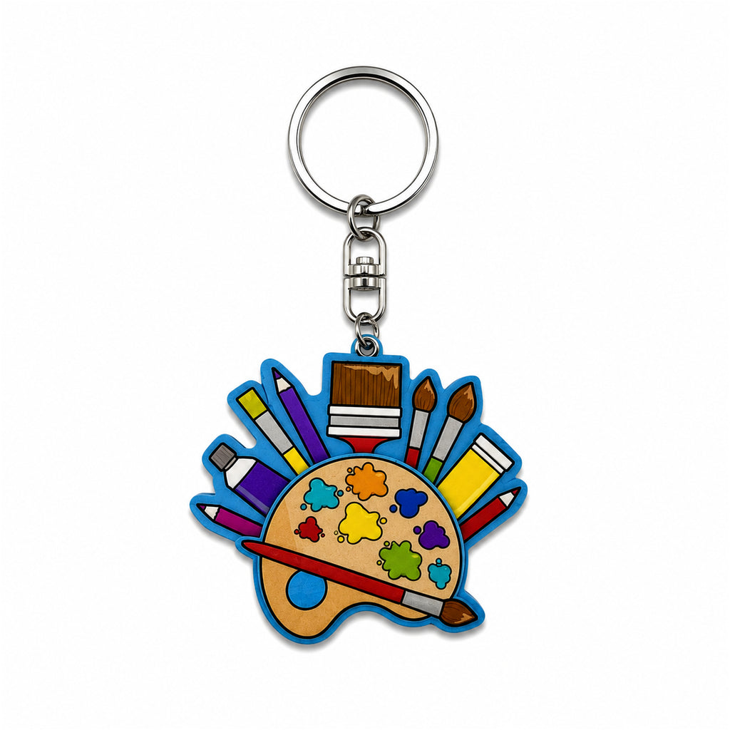 Wooden Artist Keyring