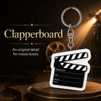 Wooden Movie Clapperboard Keyring