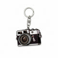 Wooden Retro Camera Keyring