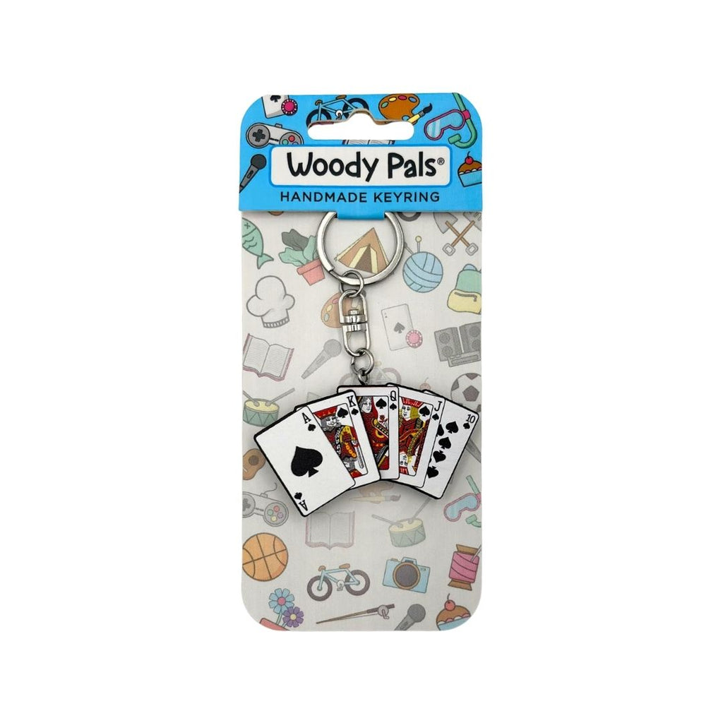 Wooden Poker Keyring