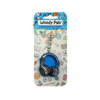 Wooden Black Headset Keyring