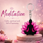 Wooden Meditation Keyring