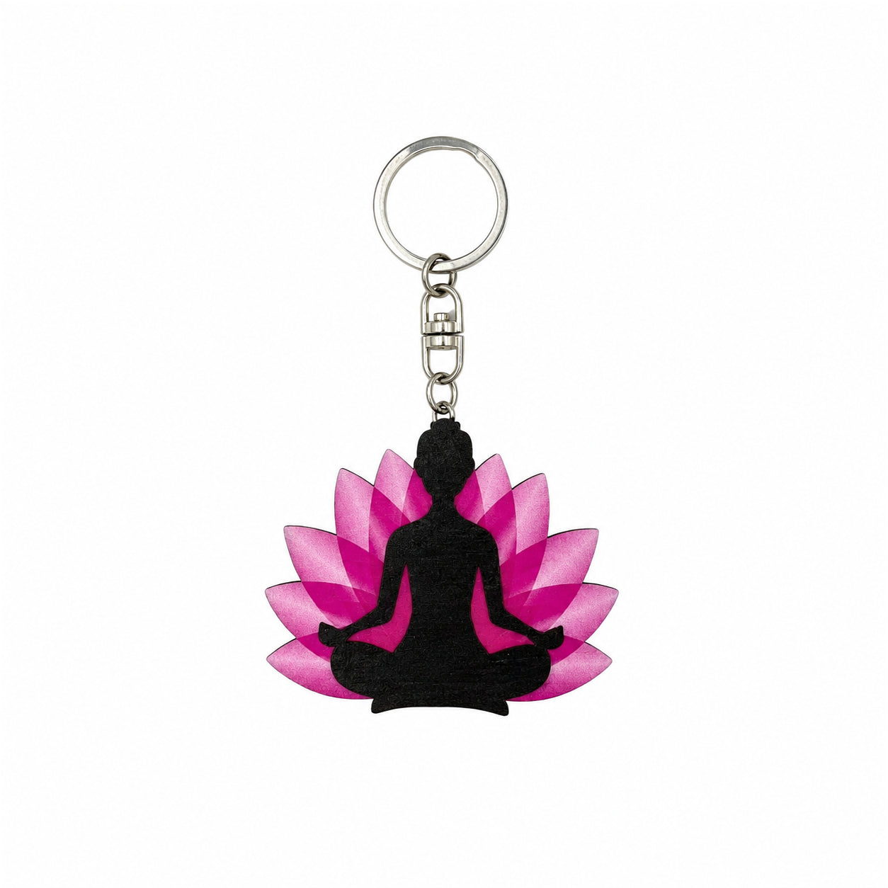 Wooden Meditation Keyring