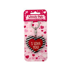 Wooden I Love You Keyring