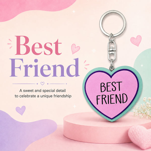 Wooden Best Friend Keyring