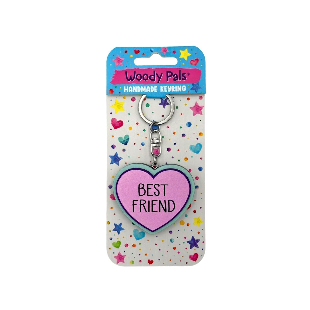 Wooden Best Friend Keyring