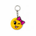 Wooden Bow Emoji Keyring