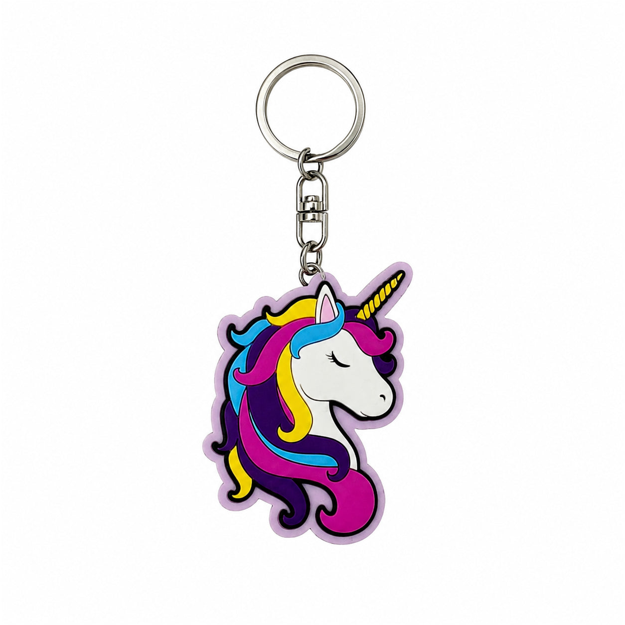 Wooden Unicorn Keyring