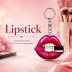 Wooden Lipstick Keyring