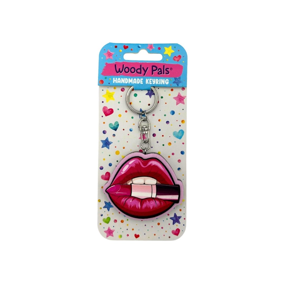 Wooden Lipstick Keyring