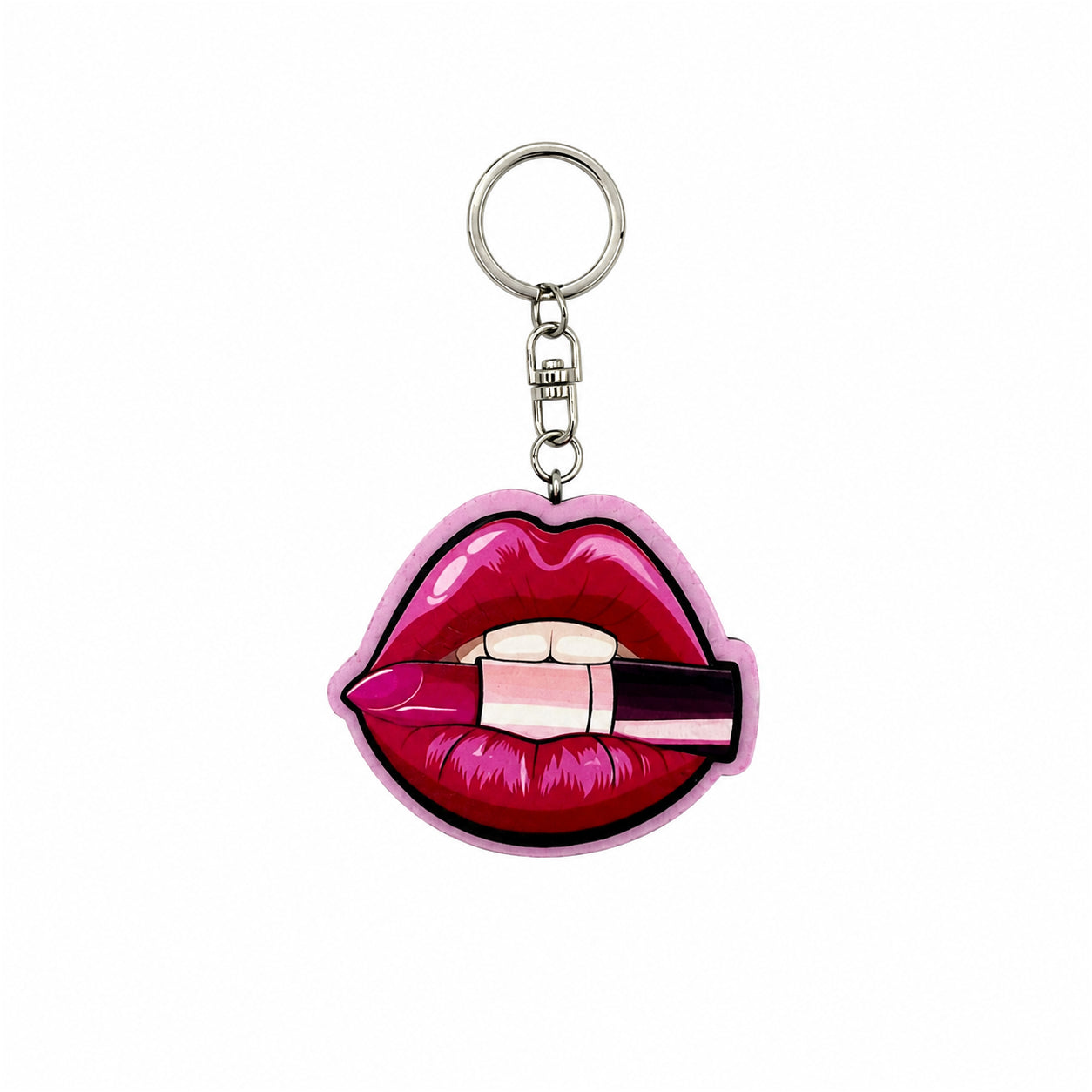 Wooden Lipstick Keyring