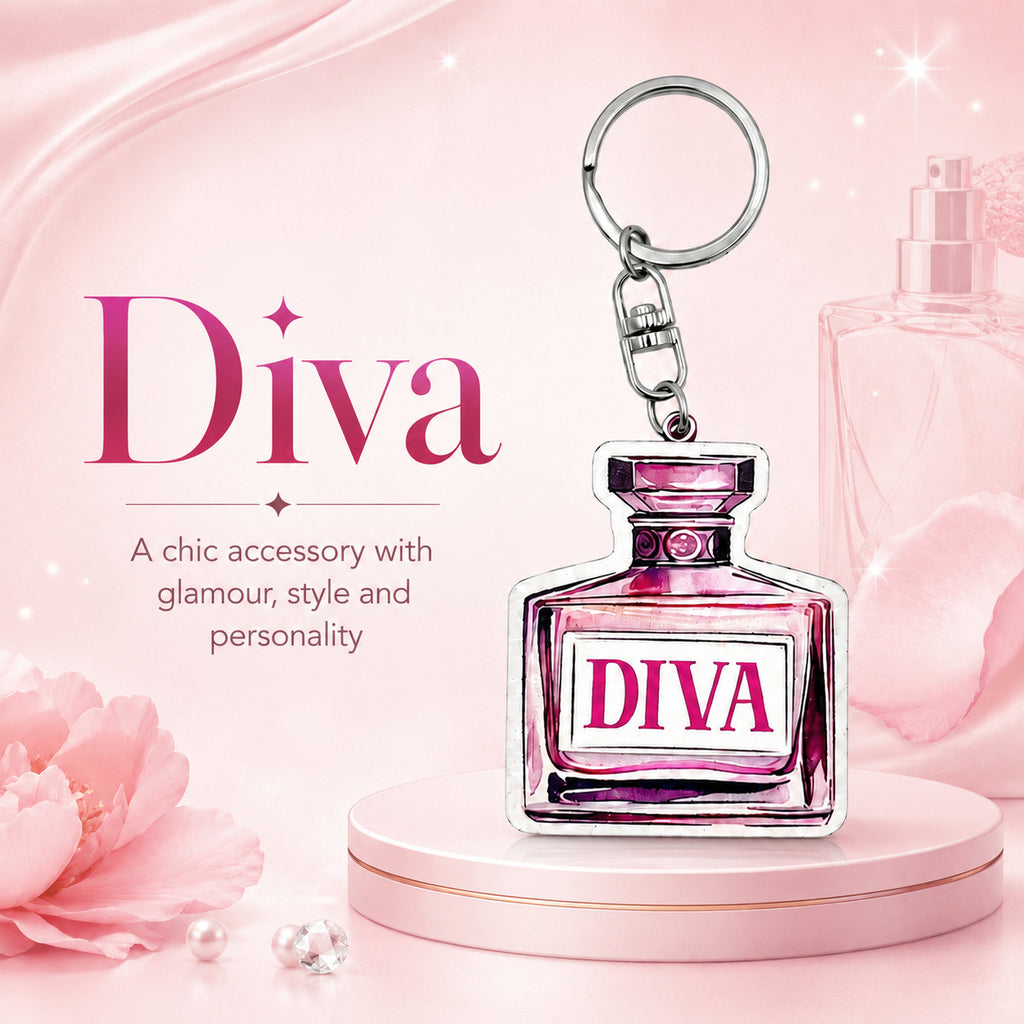 Wooden Diva Keyring