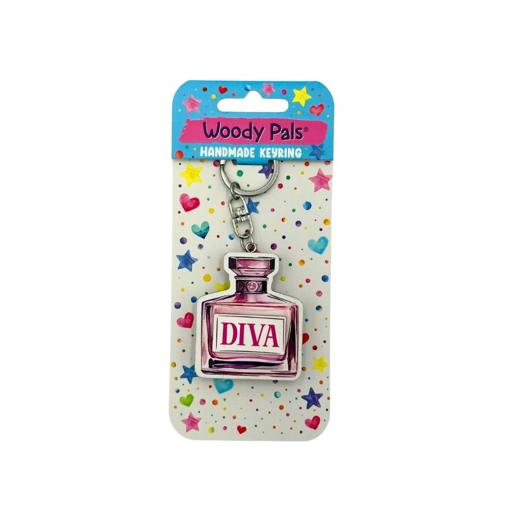 Wooden Diva Keyring