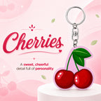 Wooden Cherries Keyring