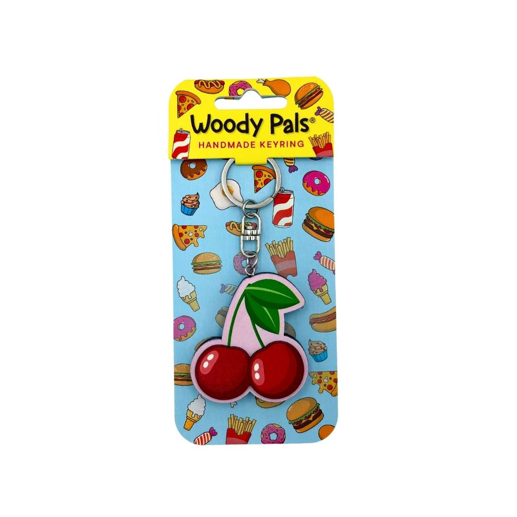 Wooden Cherries Keyring
