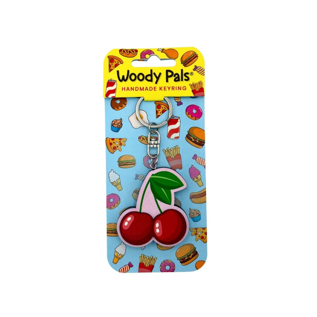 Wooden Cherries Keyring