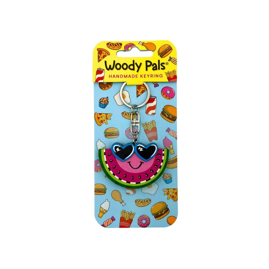 Wooden Cool Watermelon Keyring