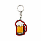 Wooden Beer Mug Keyring