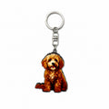Wooden Cockapoo Keyring