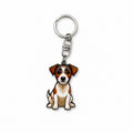 Wooden Jack Russell Keyring