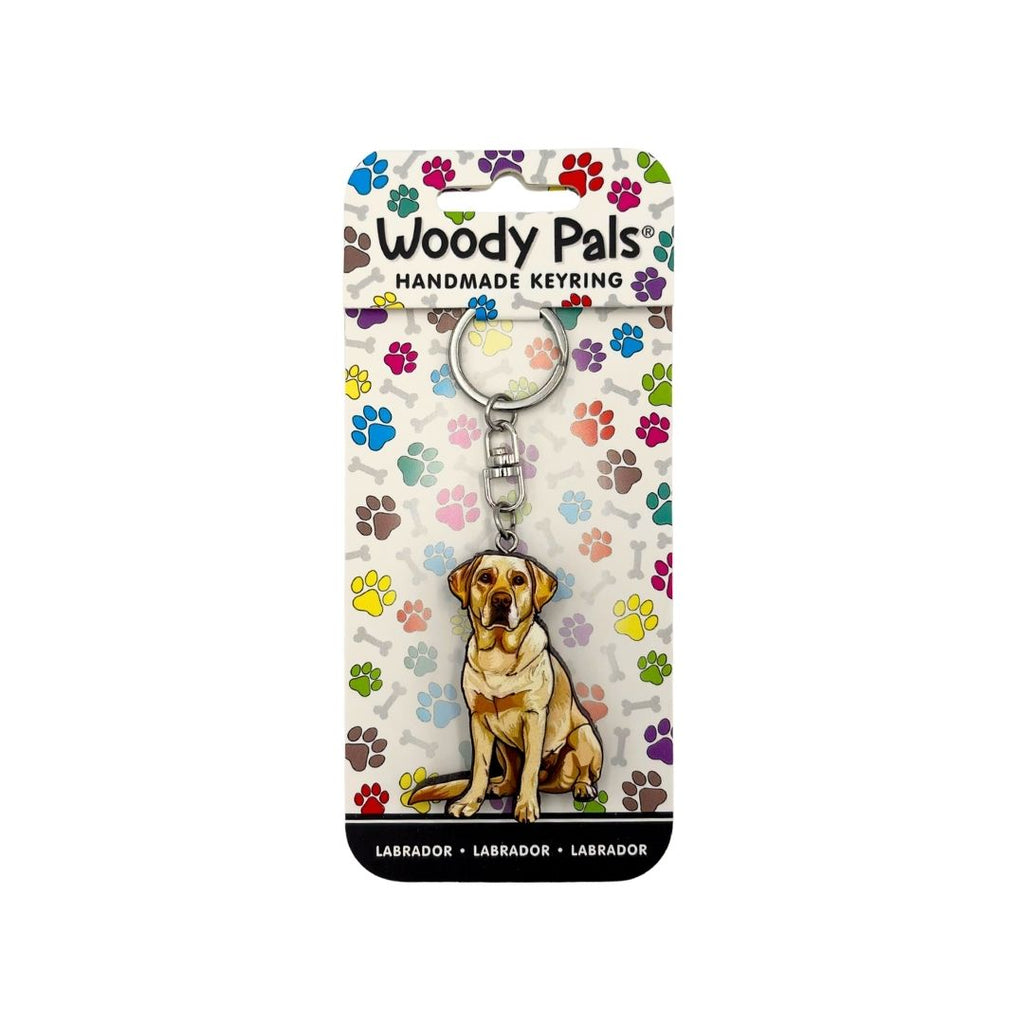 Wooden Labrador Keyring